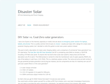 Tablet Screenshot of disastersolar.com